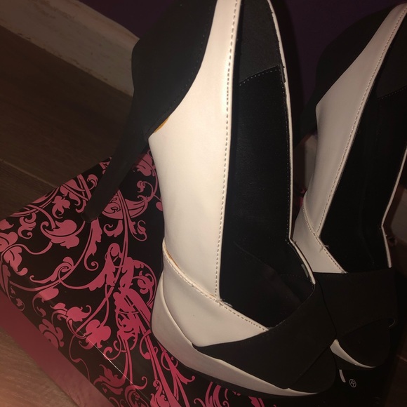 Leather &Suede stiletto’s - Picture 4 of 5